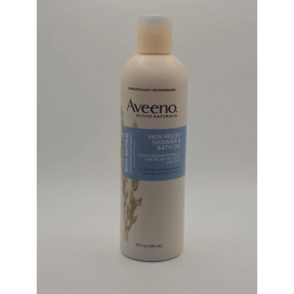 Aveeno Skin Relief Shower and Bath Oil 10oz Active Naturals Old Stock NEW